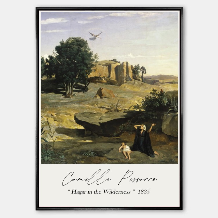 Plakat_Camille_Pissarro_Hagar_in_the_wilderness_mockup.jpg