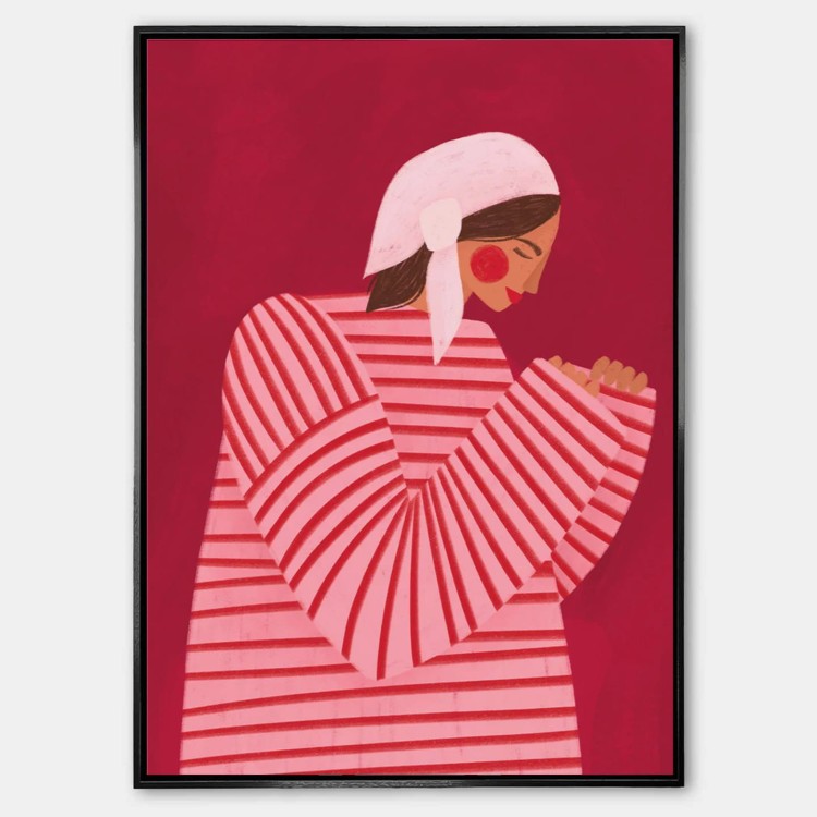 Plakat_Bea_Muller_Woman_And_Red_Stripes_mockup.jpg