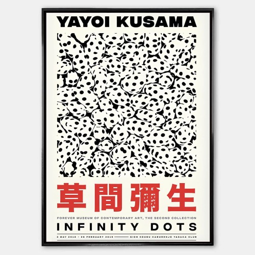 Plakat Yayoi Kusama Infinity dots-mockup.jpg