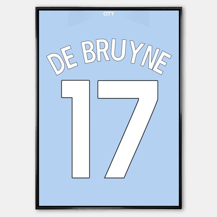 Plakat Kevin DeBruyne Manchester City Koszulka.jpg