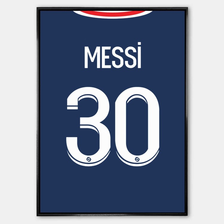 Plakat Lionel Messi PSG Koszulka.jpg