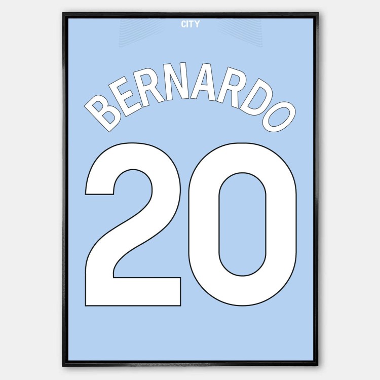 Plakat Bernardo Manchester City Koszulka.jpg