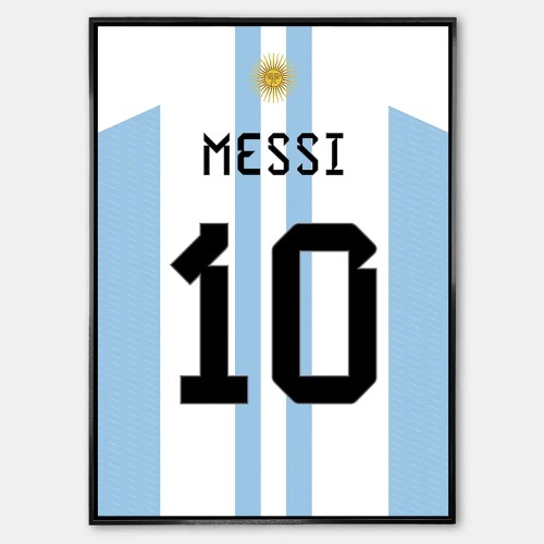 Plakat Lionel Messi Argentyna Koszulka.jpg