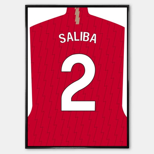 Plakat Saliba Arsenal Koszulka.jpg