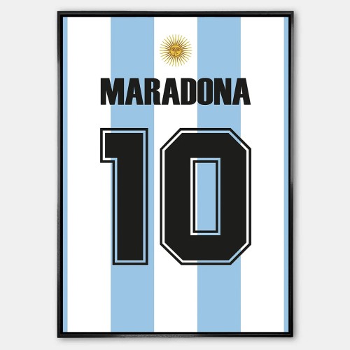 Plakat Diego Maradona Argentyna Koszulka.jpg