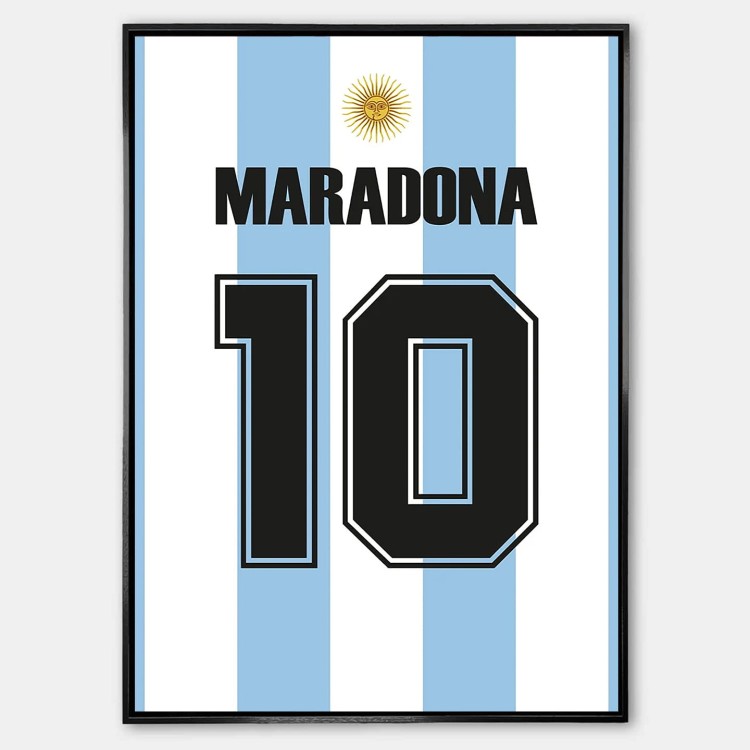 Plakat Diego Maradona Argentyna Koszulka.jpg