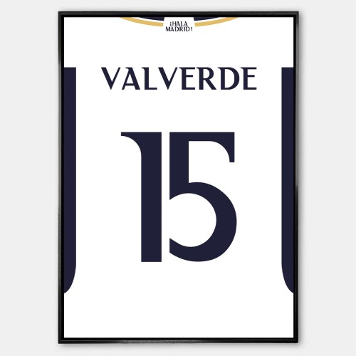 Plakat Fede Valverde Real Madryt Koszulka.jpg