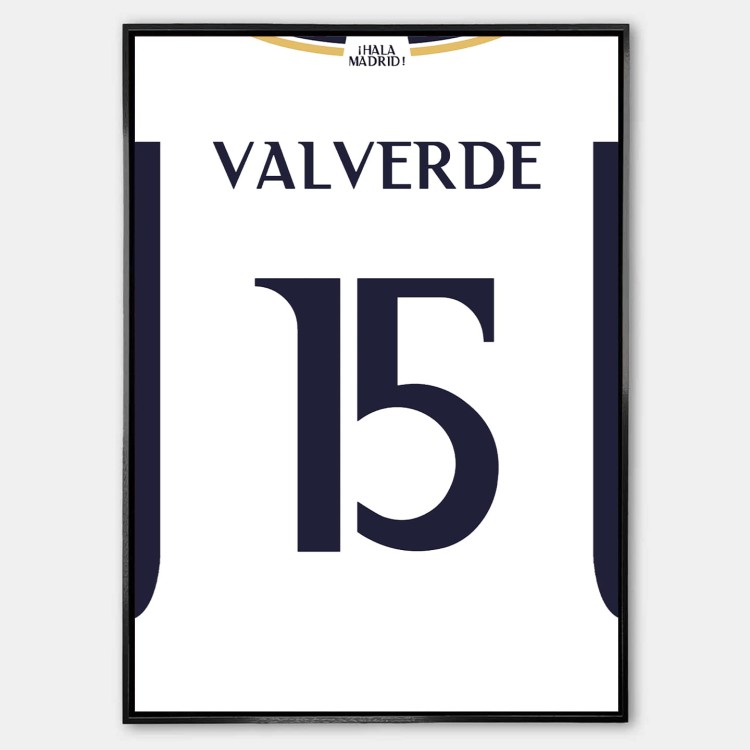 Plakat Fede Valverde Real Madryt Koszulka.jpg