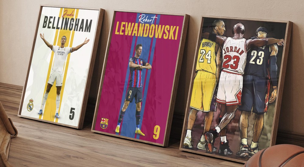 Plakat_Jude_Bellingham_Lewandowski_Basketball_Legends